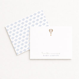 Convites Balão de Ar Quente, do berçário de, obrigado menin