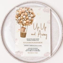 Convites Balão de ar quente neutro para cima e para fora Ch