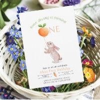 Balão de Cenoura de primeiro aniversario Coelho Pe