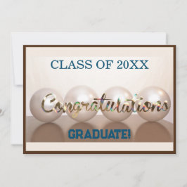 Convites Balão de Graduação de Formandos Castanhos