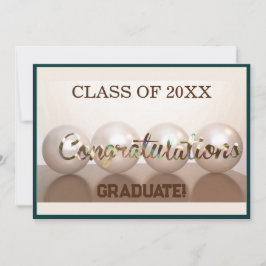 Convites Balão de Graduação do Formando de Parabéns Teais