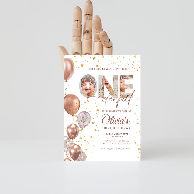 Convites Balão não é uma foto maravilhosa do primeiro anive (Criador carregado)