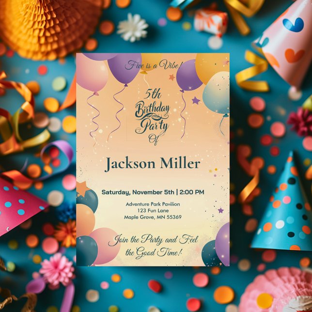 Convites Balão Personalizável Aniversário com Puppy Doce (Criador carregado)