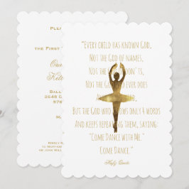 Convites Balé Considerando Dancer Ballerina Citação Dança