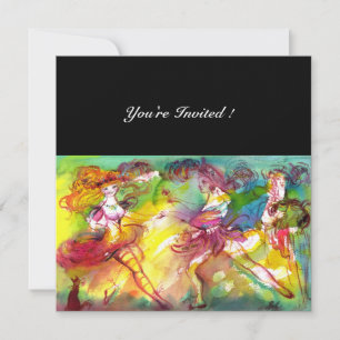 Convites BALÉ DE CARNIVAL / Máscara Veneziana, Música de Da