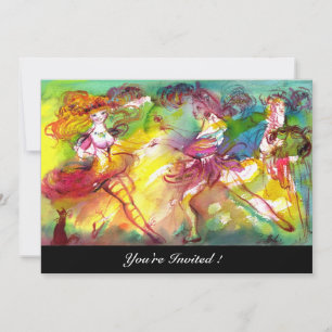 Convites BALÉ DE CARNIVAL / Máscaras Venezianas, Música de 