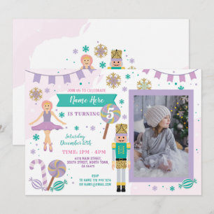 Convites Balé de Natal do Festa de aniversário Photo Nutc