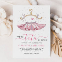 Balé Tutu Ballerina, cor-de-rosa moderno, Chá de f