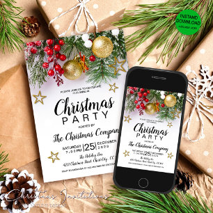 Convites Baleeiras Douradas Russas Berries é Natal