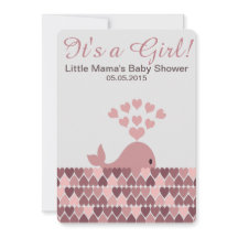 Baleia bonita é uma garota! Chá de fraldas