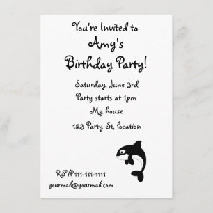 Convites Baleia de orca-branca