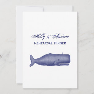 Convites Baleia do século XIX Desenhando N