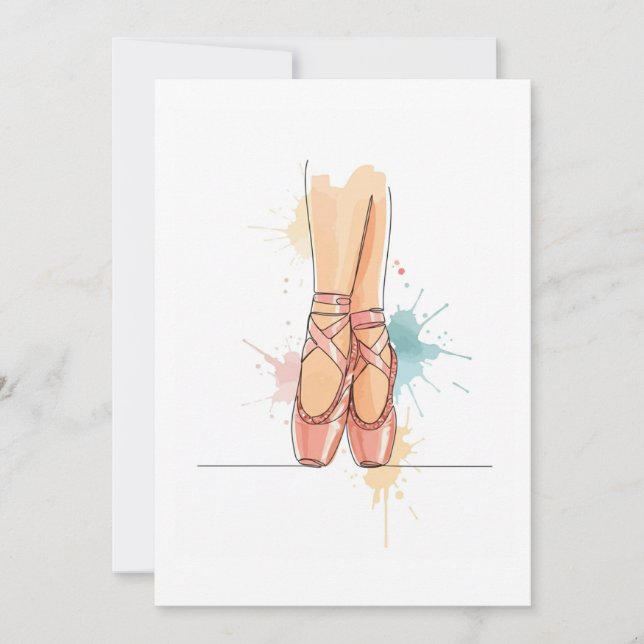 Convites ballerina (Frente)