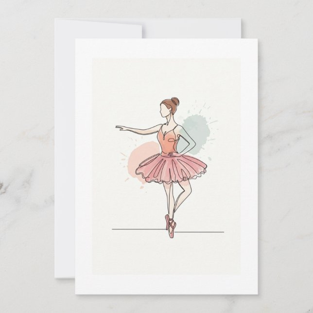 Convites ballerina (Frente)