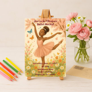 Convites Ballerina Afro-Americana no Bloom Dance Consideran