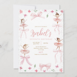 Convites Ballerina Birthday
