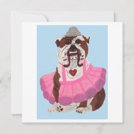 Convites Ballerina Bulldog