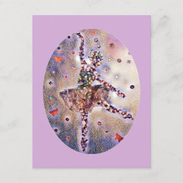 Convites Ballerina, Dançarina de Aniversários Feliz, Púrpur