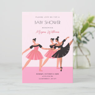 Convites Ballerina dance baby shwoer