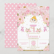 Ballerina Floral Rosa Ballerina Birthday Tutu Balé