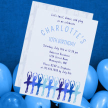 Ballerina Girls Bray Twirl Dance Aniversário