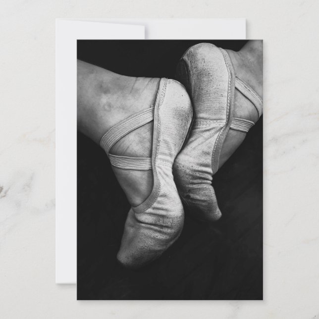 Convites Ballerina Slippers (Frente)