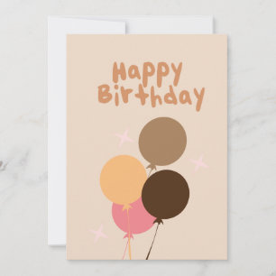 Convites Balões Boêmios Aniversário Letreiro à Mão