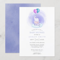 Balões de Elefante Aquarela Churrasco de Bebê Capr
