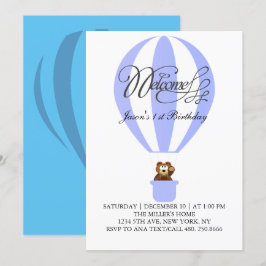 Convites Balões de festas de mel para o seu primeiro aniver