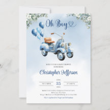 Balões de patinete de bebê Chá de fraldas de menin