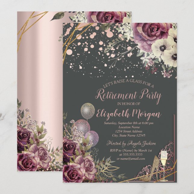 Convites Balões de Vidro Colírio Calores Luminosos Flutuaçã (Frente/Verso)