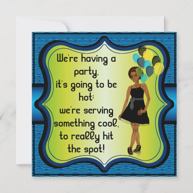 Convites Balões do Partido da Mulher do Bachelorette de Ani (Frente)