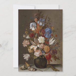 Convites Balthasar van der Ast - A Vida Estática com Flores