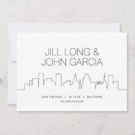 Convites Baltimore Salvar a Data