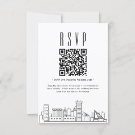 Convites Baltimore Wedding Código QR RSVP