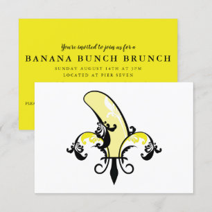 Convites banana fleur de lis