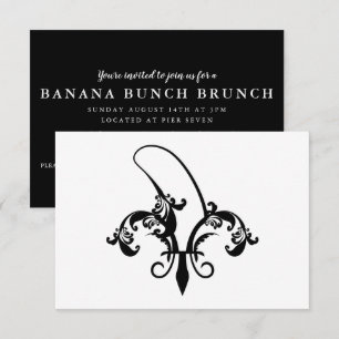 Convites banana fleur de lis