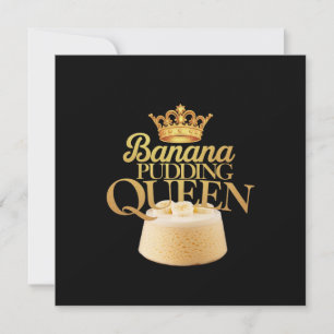 Convites Banana Pudim Queen Ultimate design para Dessert