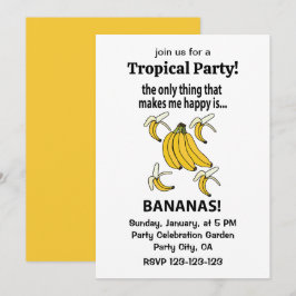 Convites Bananas Fruta Bananas Engraçadas
