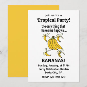 Convites Bananas Fruta Bananas Engraçadas