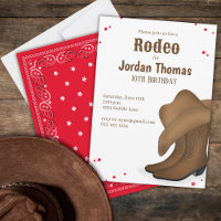 Bandana Vermelha Simples, Rodeio Cowboy Borrão Bas
