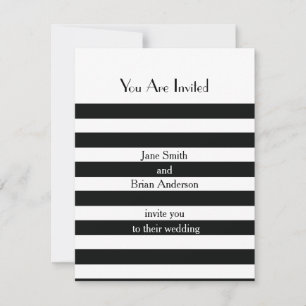 Convites Bandas francesas de preto