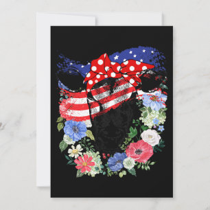 Convites Bandeira Americana 4 de Julho Patriota Amante de V