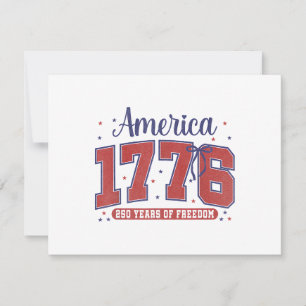Convites Bandeira Americana 4 de Julho Vintage 250 Anos 177