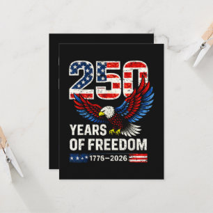 Convites bandeira americana aniversário de 250 anos