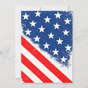Convites Bandeira Americana Camisa Estrelas Patriótica dos 
