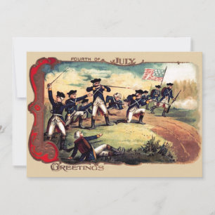 Convites Bandeira Americana da Batalha Revolucionária