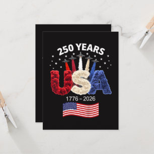 Convites Bandeira Americana de Aniversário de 250 anos dos