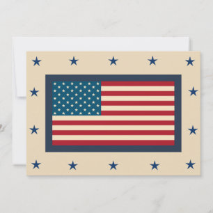 Convites Bandeira Americana Patriótica