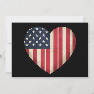 Convites Bandeira Americana Patriótica de 4 de Julho USA Es
